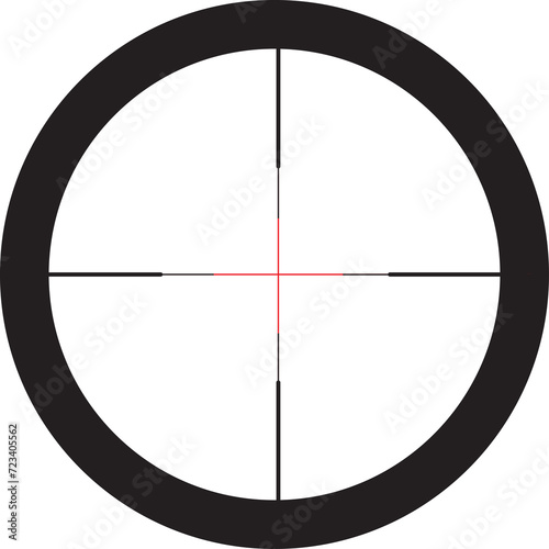 An illustration of a rifle scope photo