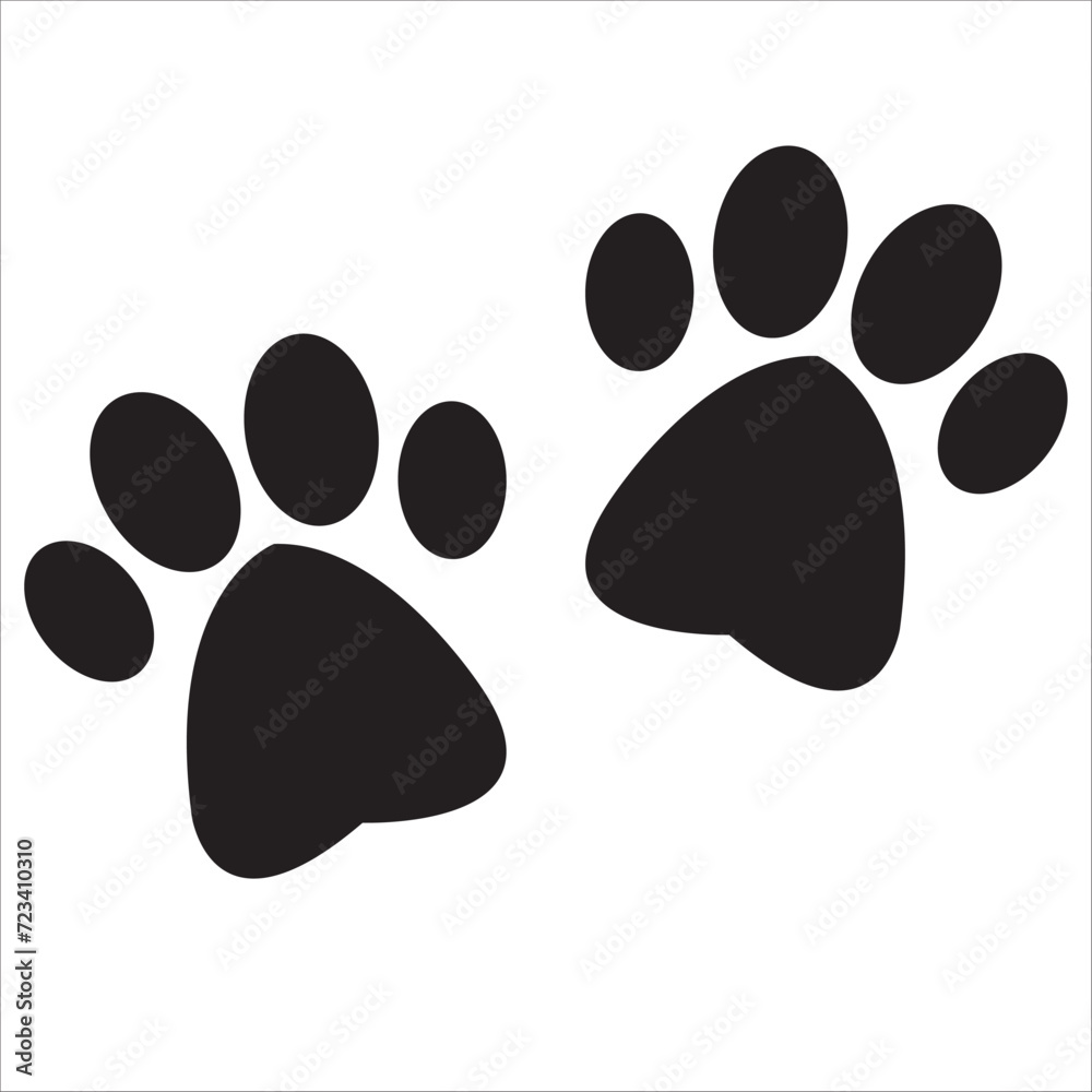 Paw icon vector for web and mobile app. paw print sign and symbol. dog or cat paw. Black colour isolated in white background eps10. Paw icon vector for web and mobile app. paw print sign and symbol. dog or cat paw. Black colour isolated in white background eps10.