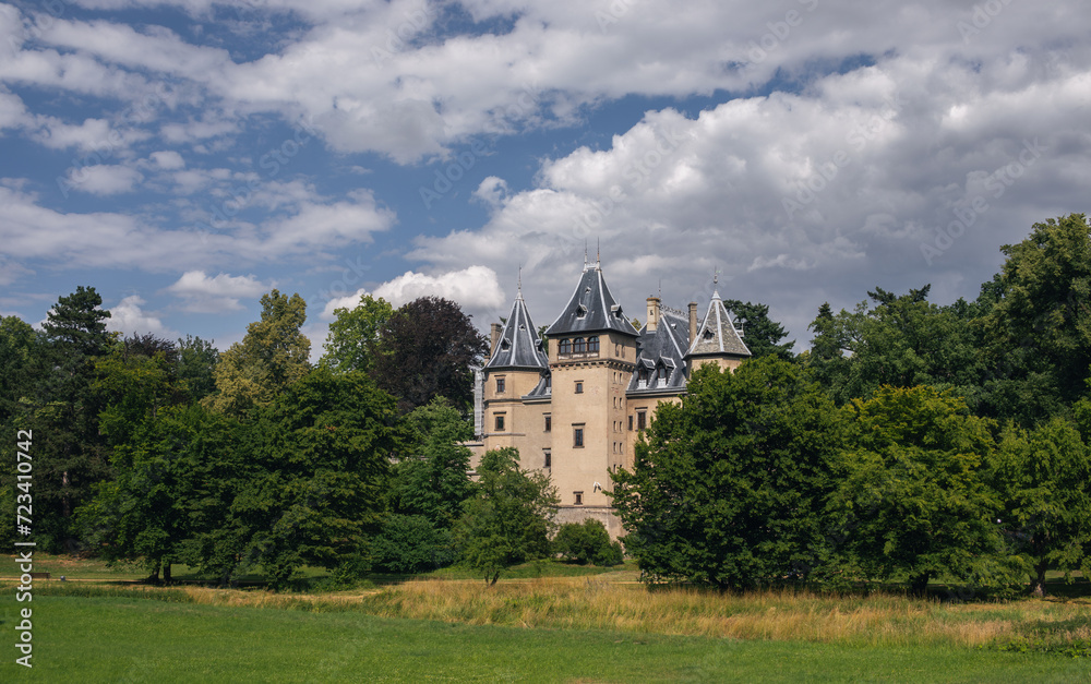 Summer view of Gołuchów Castle (Zamek w Gołuchowie), Wielkopolska, Poland