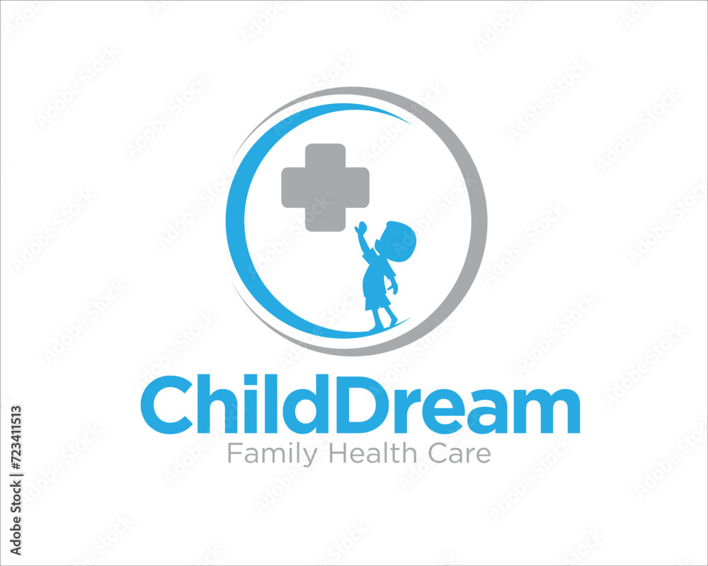 child dream health logo designs for medical service logo