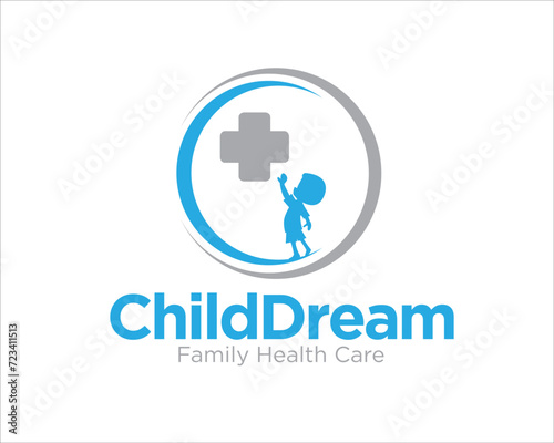 child dream health logo designs for medical service logo