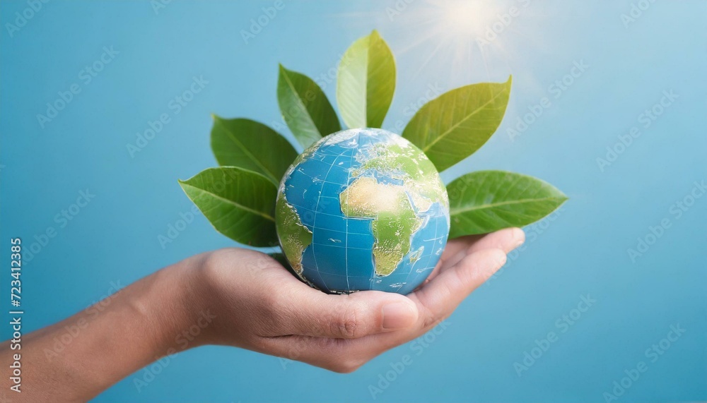 Concept of Sustainable development, eco friendly with hand and planet Earth globe. Concept of Sustainable development, eco friendly with hand and planet Earth globe.