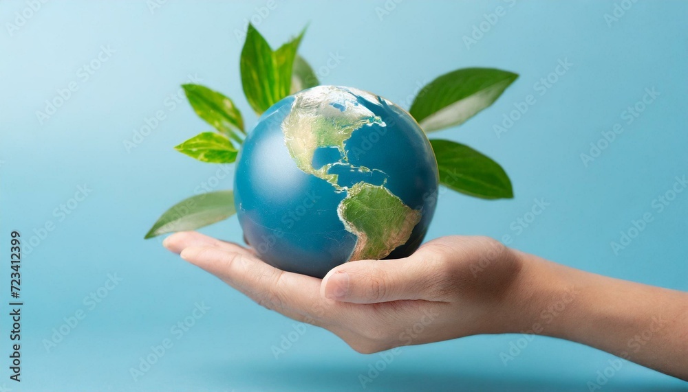 Concept of Sustainable development, eco friendly with hand and planet Earth globe. Concept of Sustainable development, eco friendly with hand and planet Earth globe.