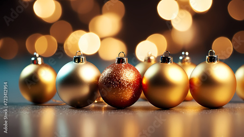 Luxurious shiny Christmas ball decoration, Christmas and New Year ornaments background