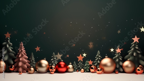 Luxurious shiny Christmas ball decoration, Christmas and New Year ornaments background