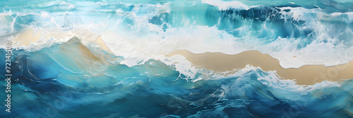 Mesmerizing Oceanic Swirls: Depiction of the Sea using Epoxy Resin 