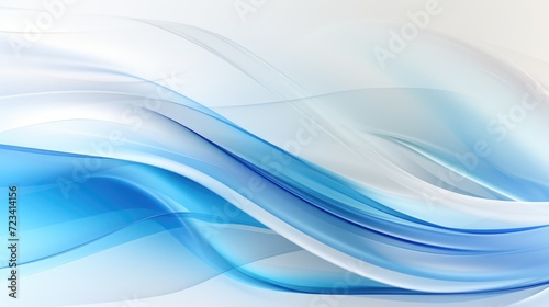 a digital abstract with dynamic blue and white lines flowing diagonally across the canvas.