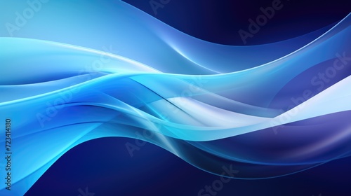 a digital abstract with dynamic blue and white lines flowing diagonally across the canvas.