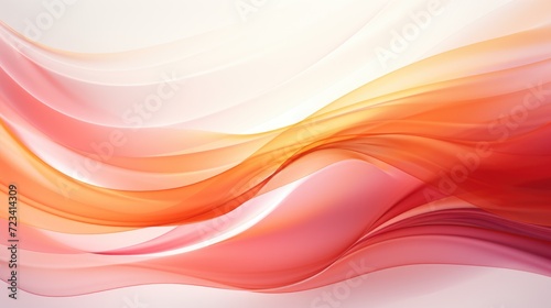 orange yellow red digital abstract swirls background, in the style of light red, moebius, smooth curves, soft lines