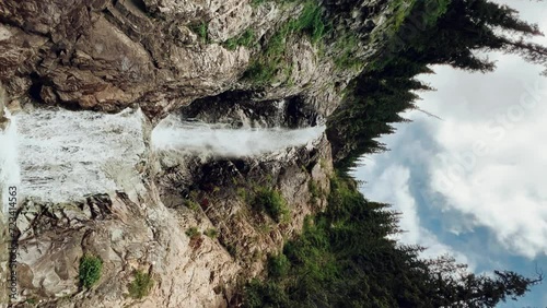 Waterfall of the Barskun gorge 