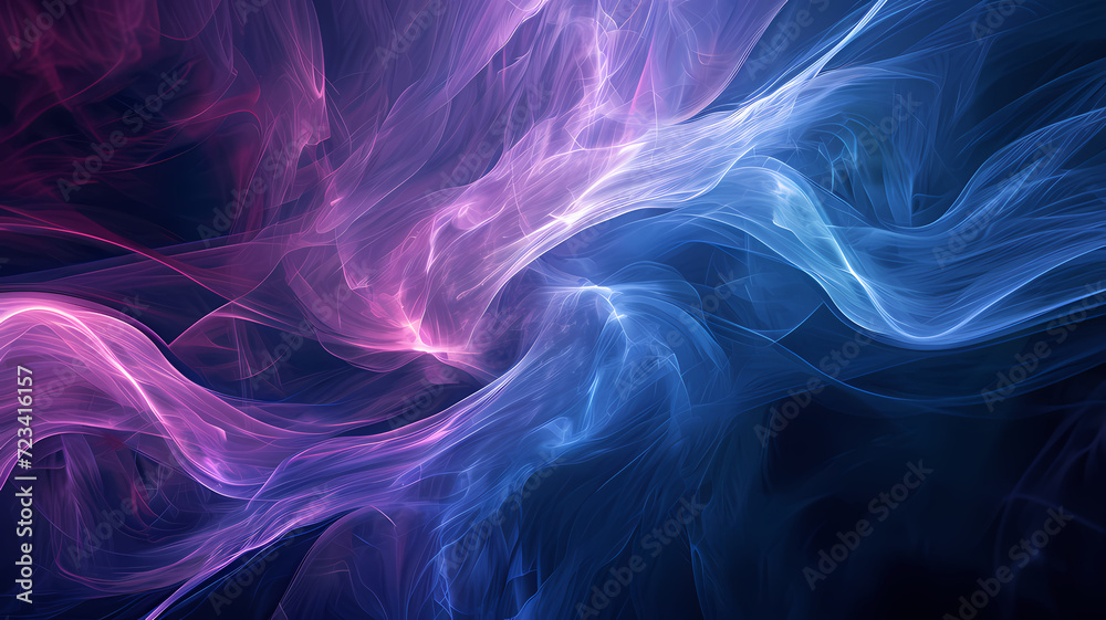Fototapeta premium Minimalist Futuristic Abstract Background. Digital Art with Smooth Texture
