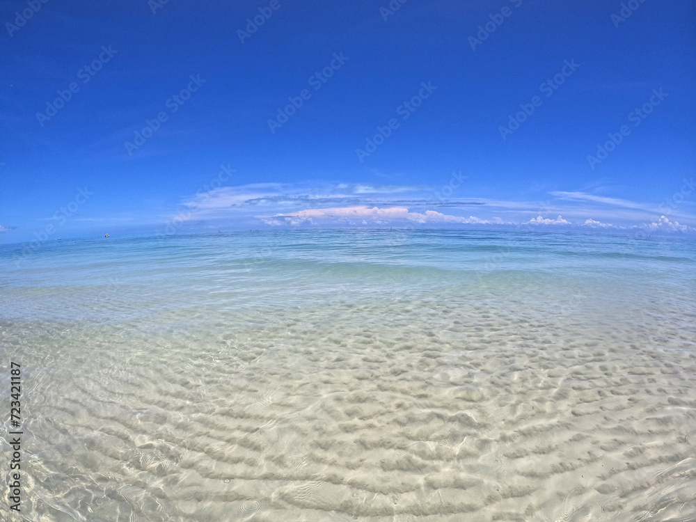 beach and blue sky