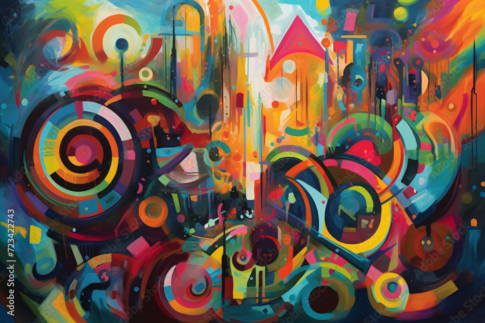 abstract background with circles abstract background with circles