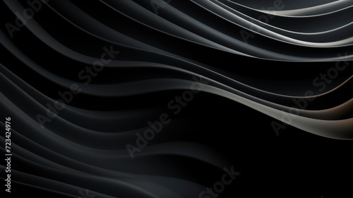 Wallpaper, abstract background, a black background with waves in it, in the style of linear abstraction
