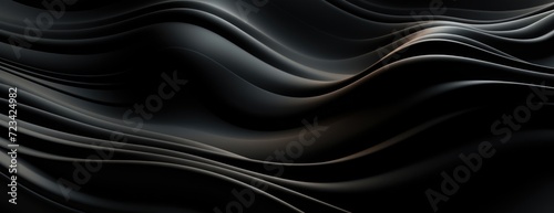 Wallpaper, abstract background, a black background with waves in it, in the style of linear abstraction