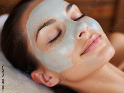 A group of friends enjoying a DIY spa day with masks and relaxation at home.