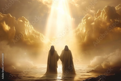 Harmonious representation of the covenant between god and abraham photo