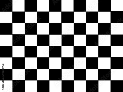 Checkered flag background. flag of racing car. Chess texture illustration. Black White color square pattern.	
