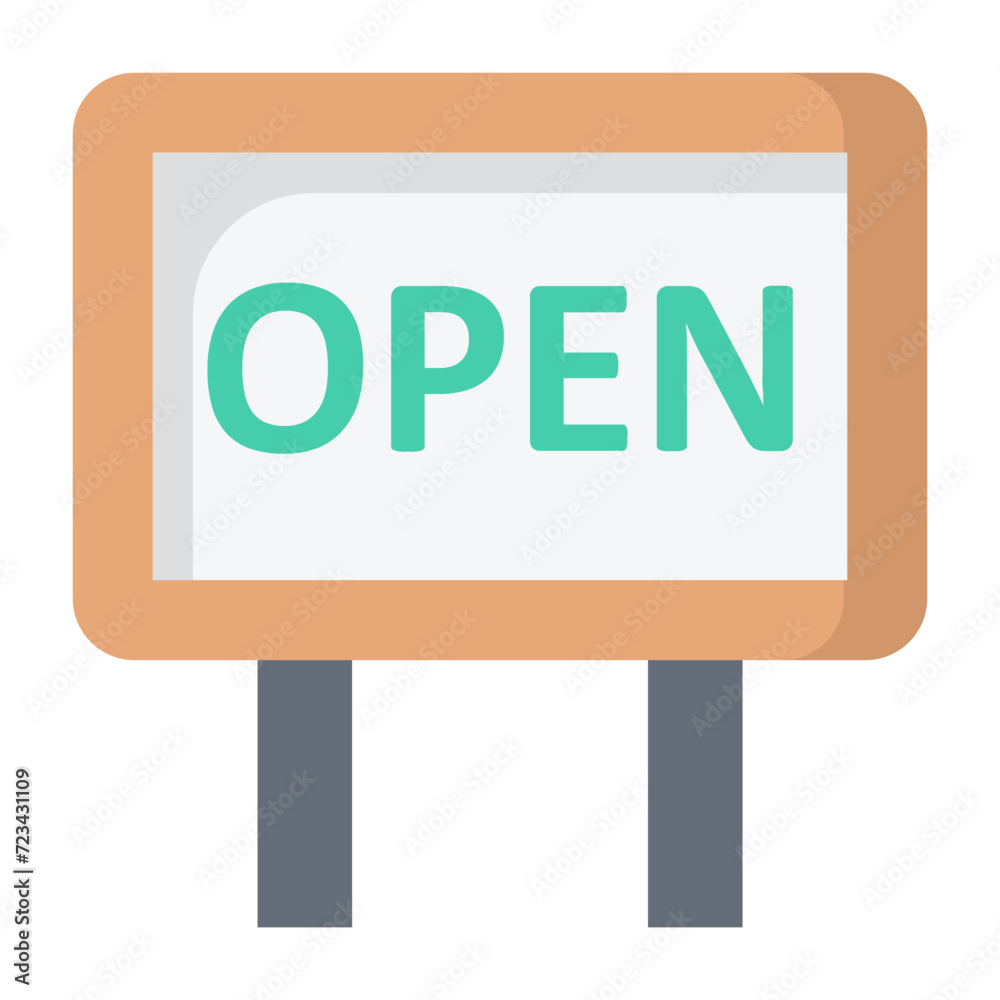 Open Sign Icon Open Sign Icon
