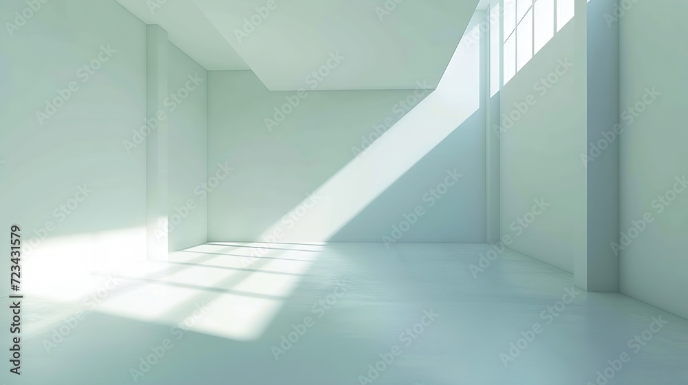 Fototapeta premium Modern style conceptual interior empty room : Generative AI