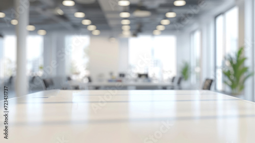 Blurred empty open space office background for design.