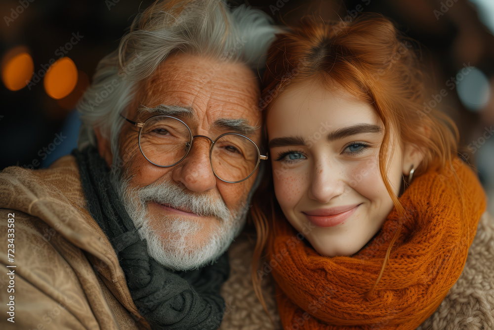 A candid image of a reunion, capturing genuine emotions of joy and surprise. Concept of authentic human connections and reunions. Generative Ai. A candid image of a reunion, capturing genuine emotions of joy and surprise. Concept of authentic human connections and reunions. Generative Ai.