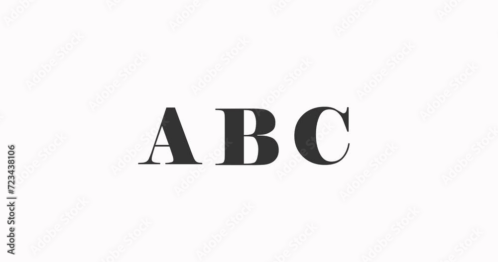 iconic ABC video opening video for online learning education about alphabet recognition for children, or other alphabet-related needs iconic ABC video opening video for online learning education about alphabet recognition for children, or other alphabet-related needs