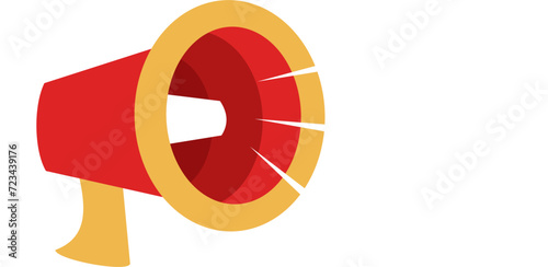 Megaphone Illustration, loudspeaker Illustration 