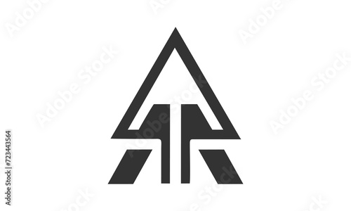 Triangle letter A vector logo  © arif