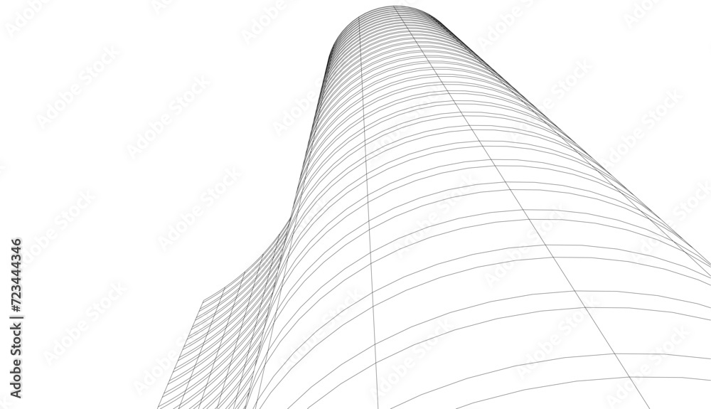 abstract architecture drawing vector illustration abstract architecture drawing vector illustration