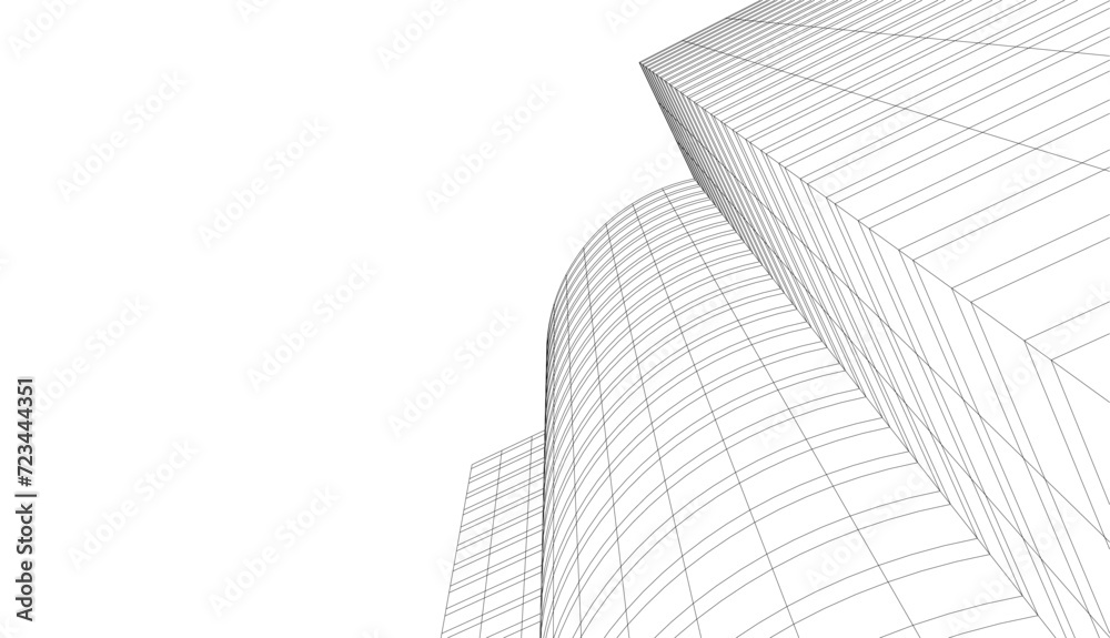 abstract architecture drawing vector illustration abstract architecture drawing vector illustration