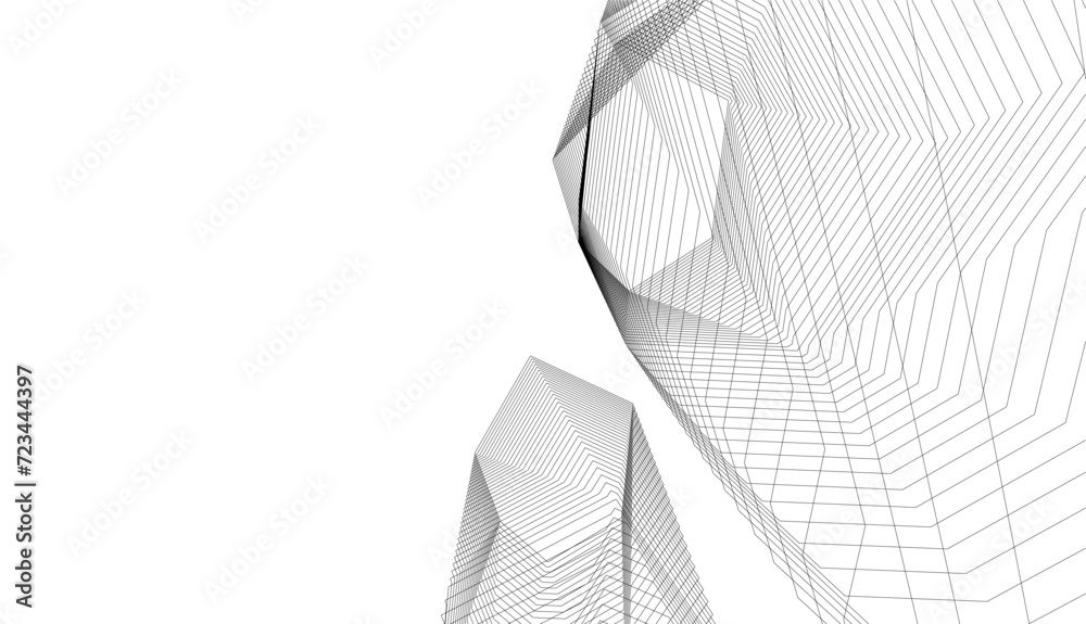 abstract architecture drawing vector illustration abstract architecture drawing vector illustration
