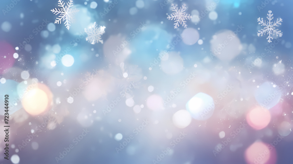 Snowflake background, winter cold texture frozen icy illustration snow frost