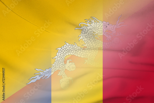 Bhutan and Romania political flag transborder relations ROU