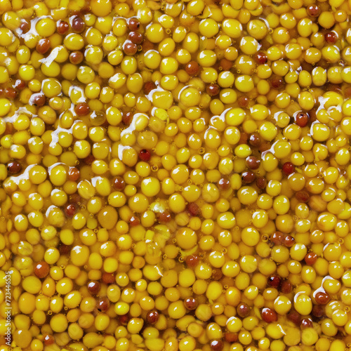 Seamless photo texture of dijon mustard close up.