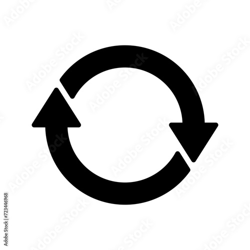 Refresh icon vector. Reload icon vector. Update icon.