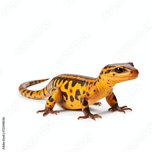 a salamander  studio light   isolated on white background