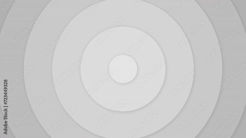 Circular Background Animation. Looped. White. Can be Used Horizontally and Vertically.	