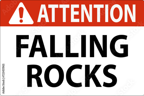 Attention Sign, Falling Rocks