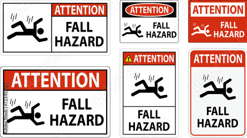 Attention Sign, Fall Hazard