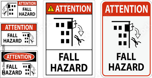 Attention Sign, Fall Hazard