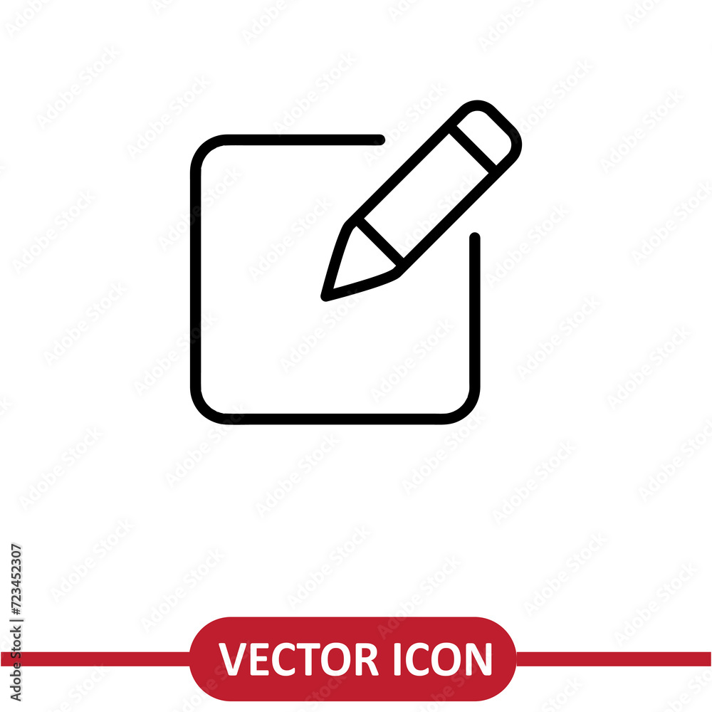 Edit icon vector.edit sign simple flat illustration on white background..eps Edit icon vector.edit sign simple flat illustration on white background..eps