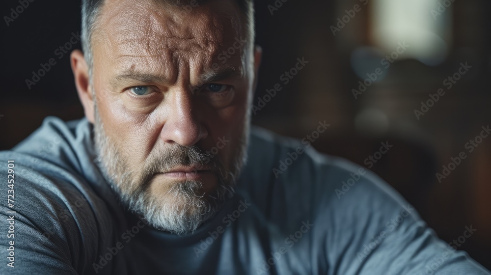 A man in his forties with a determined expression participating in a rehabilitation session as he works to overcome the limitations of his chronic pain. A man in his forties with a determined expression participating in a rehabilitation session as he works to overcome the limitations of his chronic pain.