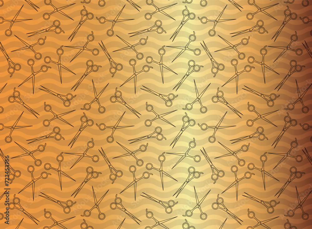 hairdressing scissors, pattern vector background hairdressing scissors, pattern vector background