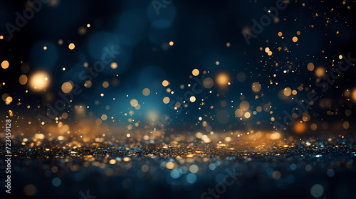 Abstract bokeh lights background, blurred bokeh effect, holiday decoration background © jiejie