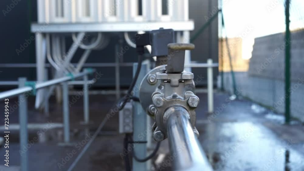 gas pipe and tap system. High quality FullHD footage gas pipe and tap system. High quality FullHD footage