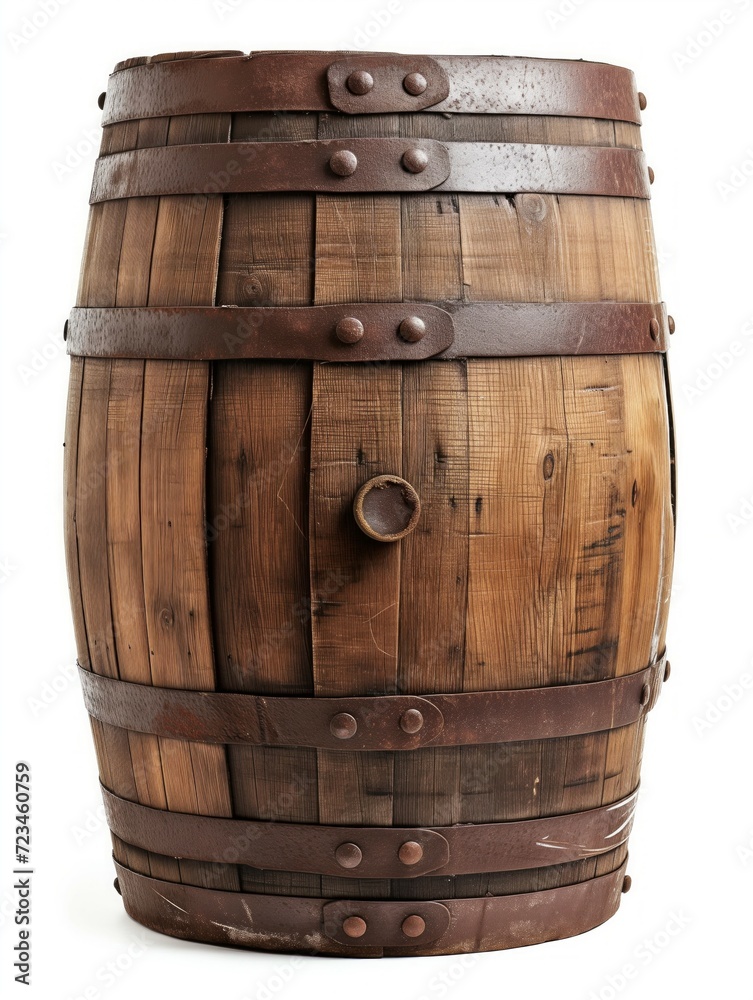 Obraz premium A vintage wooden barrel