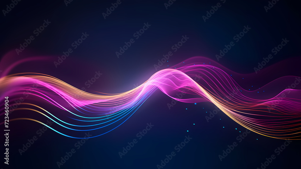 Abstract background of future network technology and network connections Abstract background of future network technology and network connections