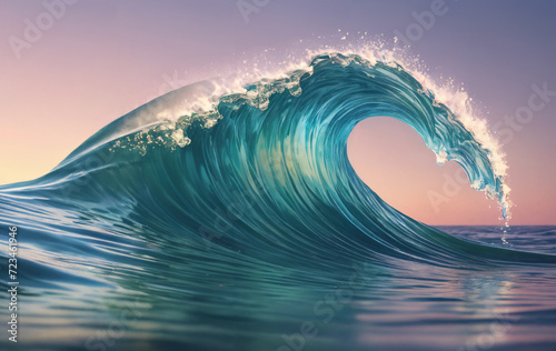 Ocean wave form photo