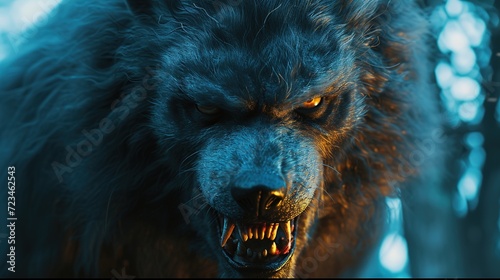 Terrifying Werewolf Morphing and Howling - Halloween Monster Werewolf